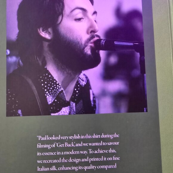 Eton X The Beatles Paul McCartney Get Back Silk Shirt - Picture 6 of 15